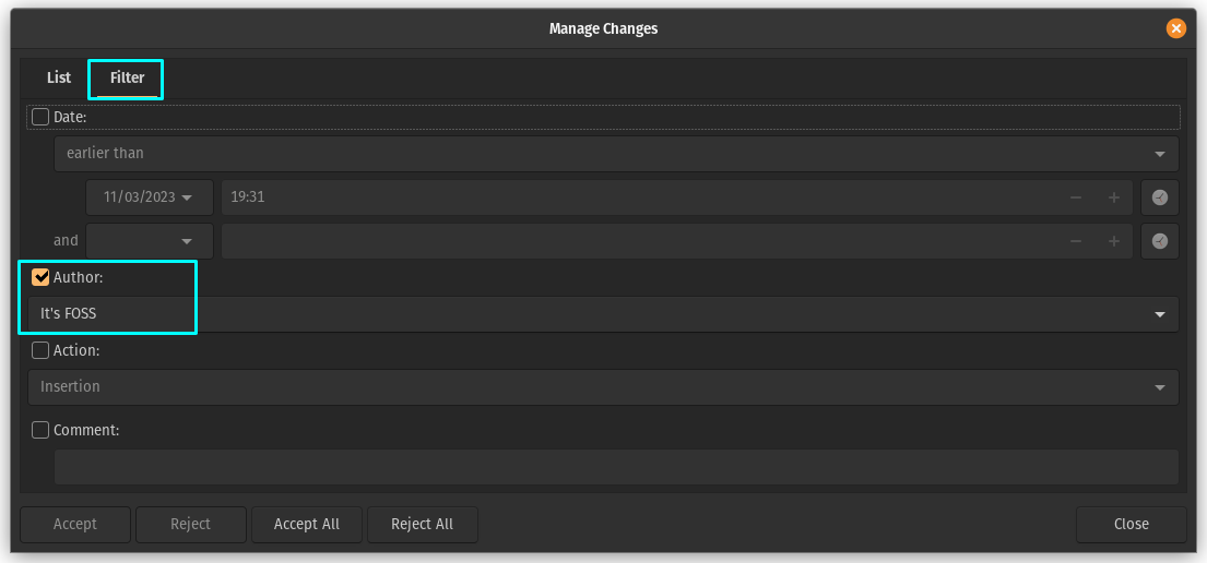 Tracking Changes and Version Management with LibreOffice