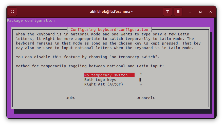 Change Keyboard Layout in Ubuntu