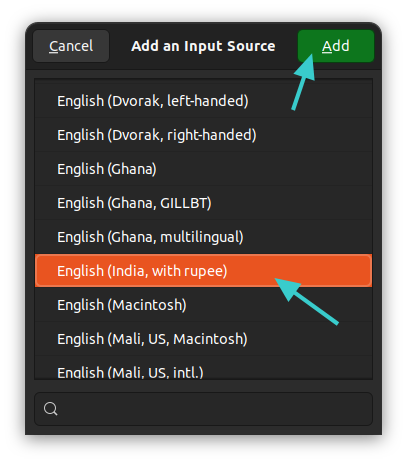 Adding the new keyboard layout in Ubuntu