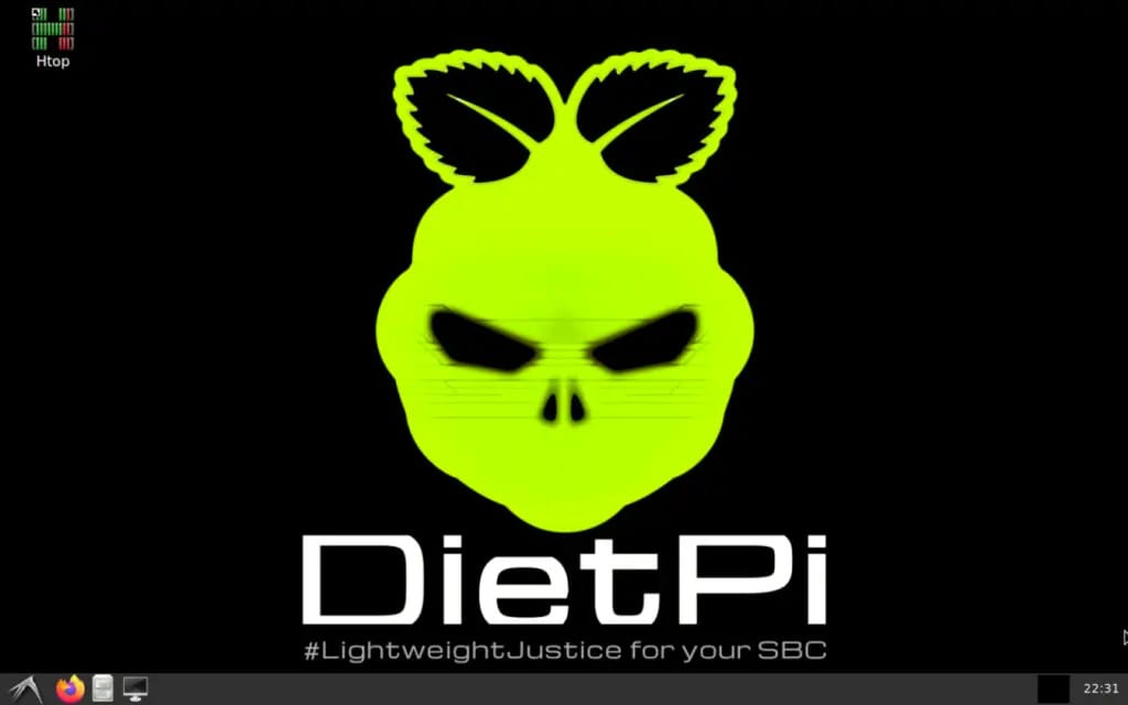a screenshot of dietpi