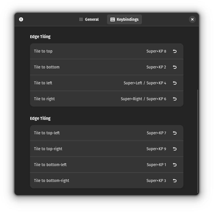 Settings prompt of Tiling Assistant