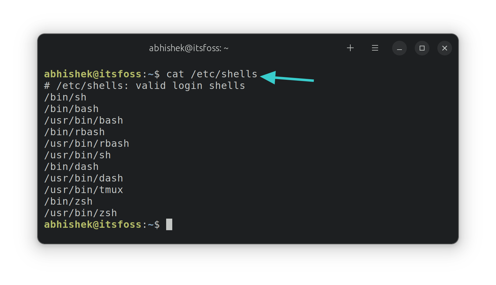 Available shells in Linux