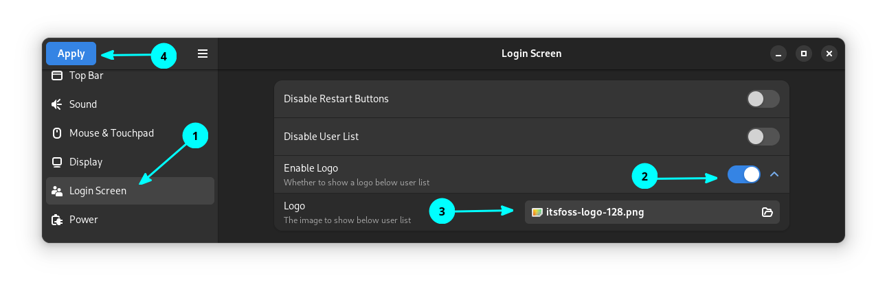 Using GDM Settings to Customize Login Screen in GNOME