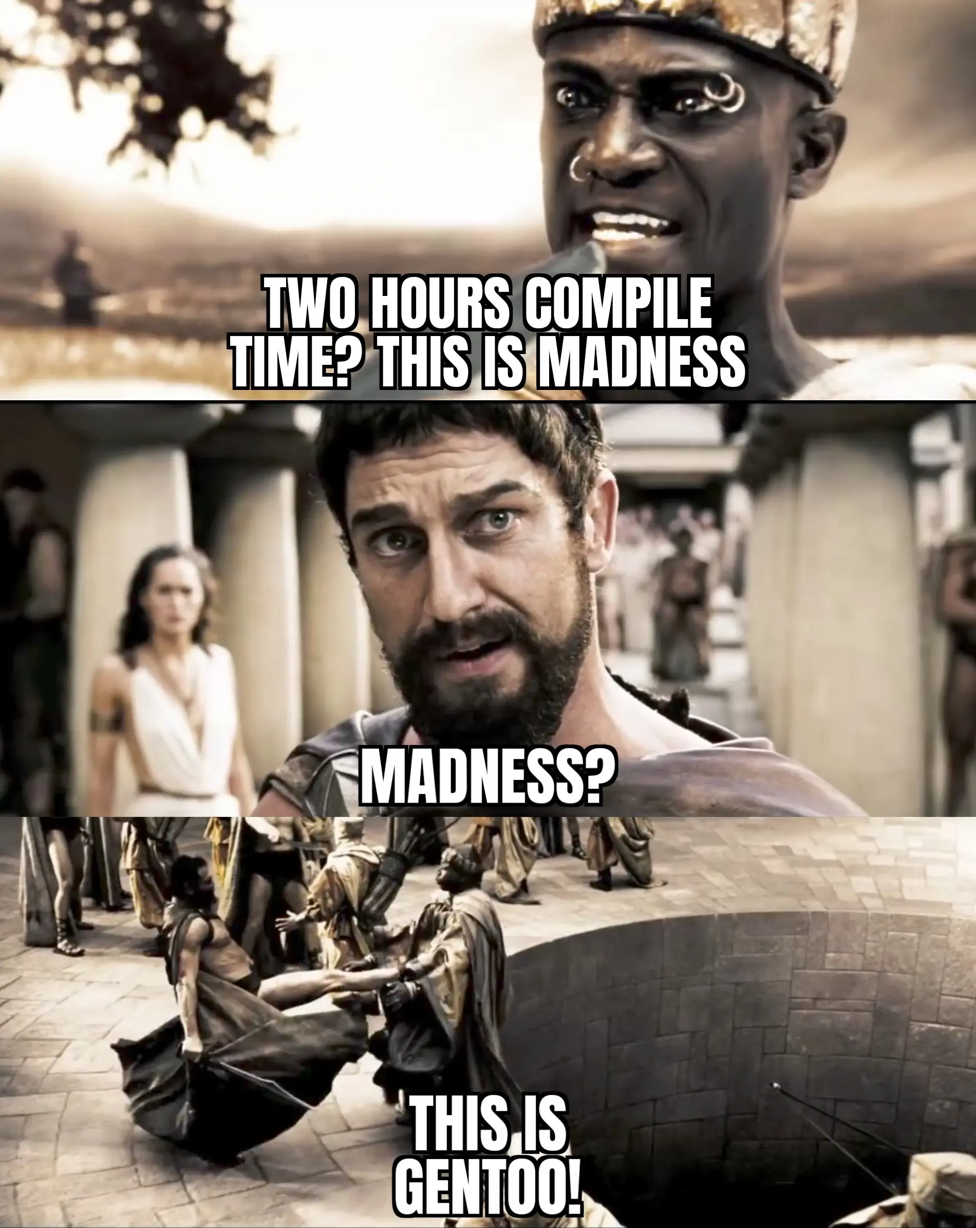 Gentoo compile time meme