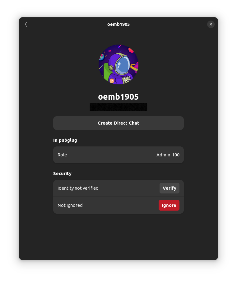 a screenshot of fractal 6 showing a user profile