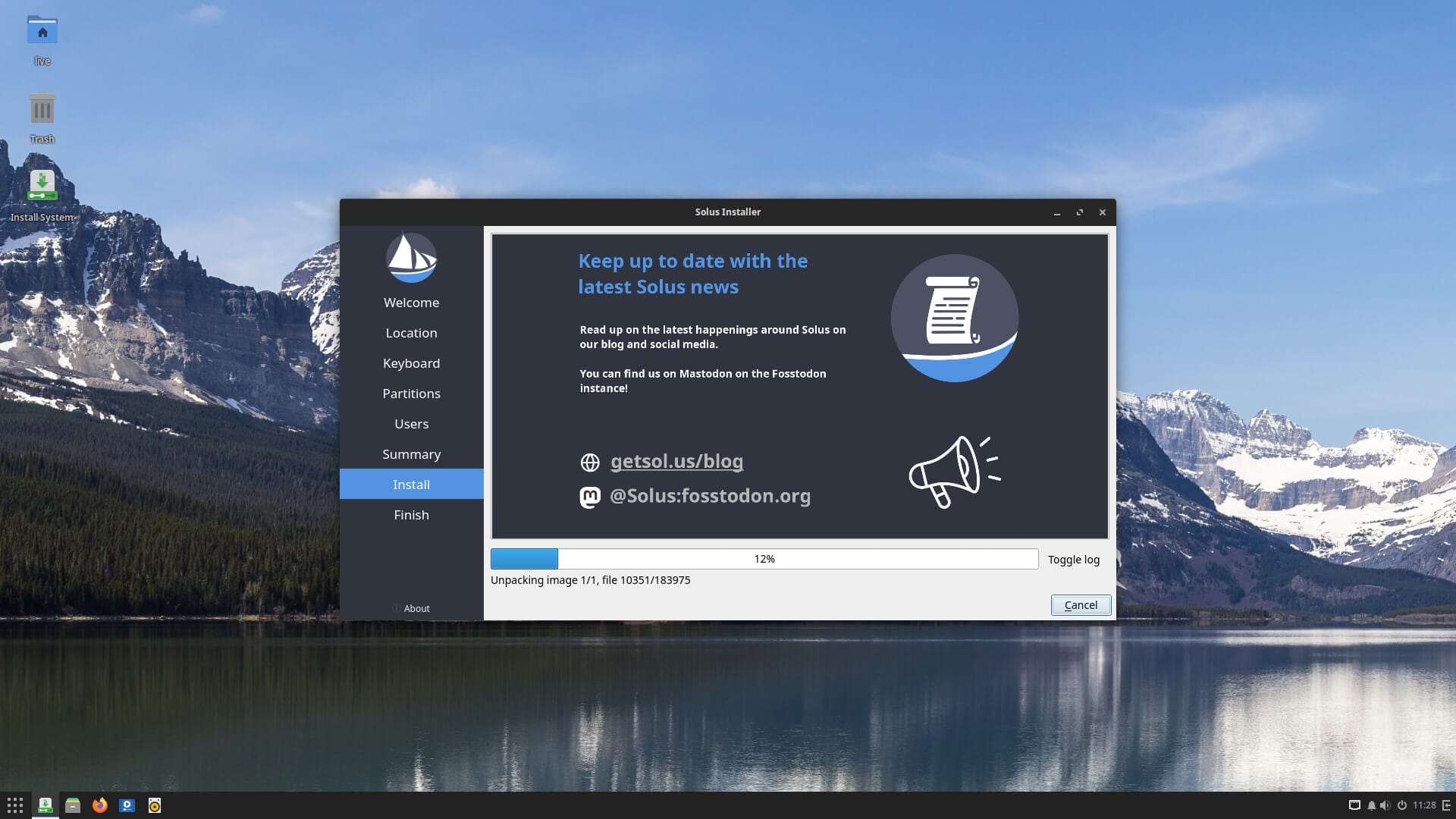 a screenshot of solus 4.5 installer