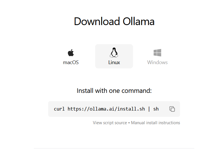 Downloading Ollama