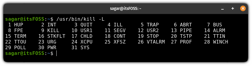 Kill Command Examples