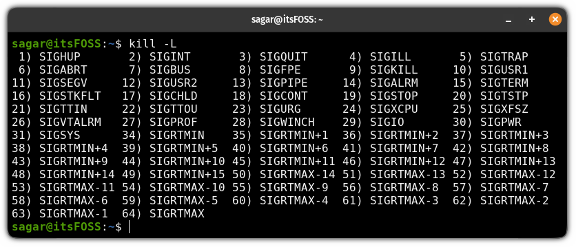 Kill Command Examples