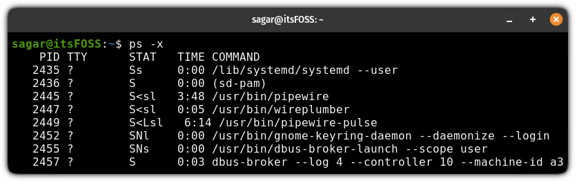 ps Command Examples