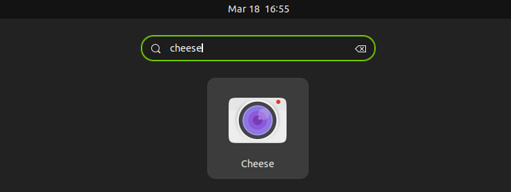 cheese app on ubuntu