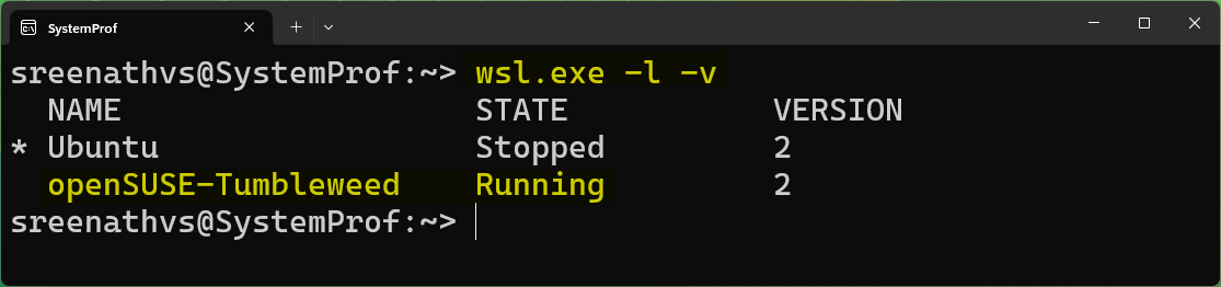 Remove a Distro via WSL