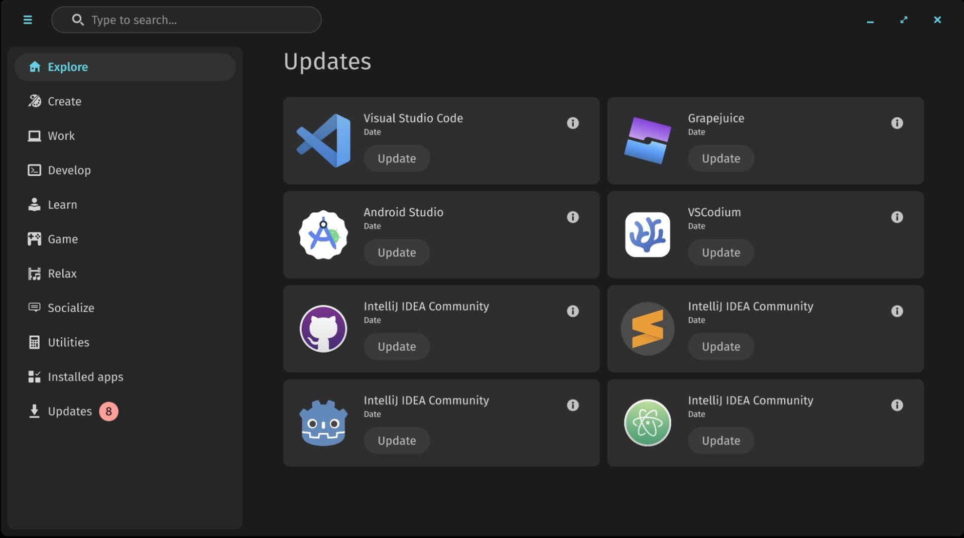 a screenshot of cosmic app store