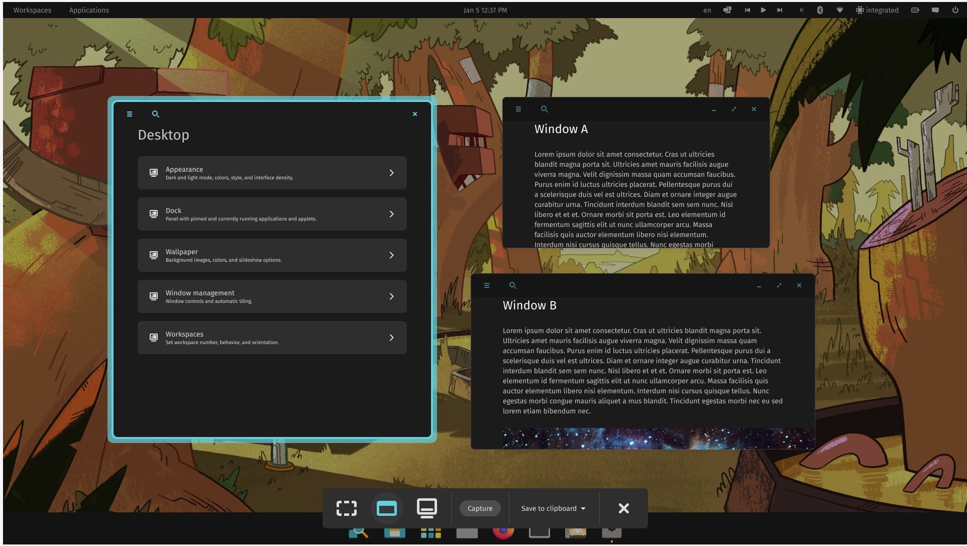 a screenshot of cosmic screenshot tool