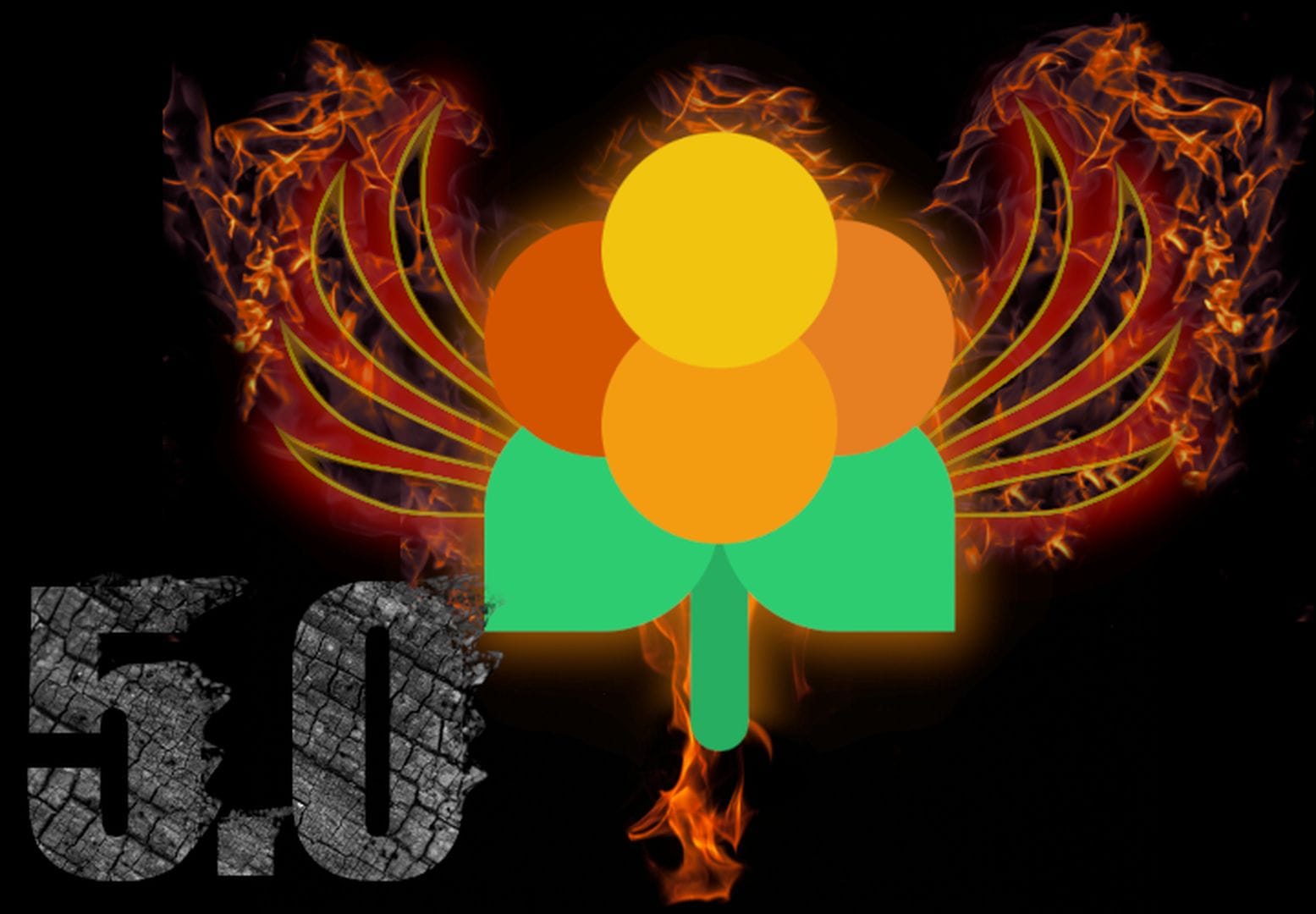 a cover photo showing off the lakka logo with 5.0 written below