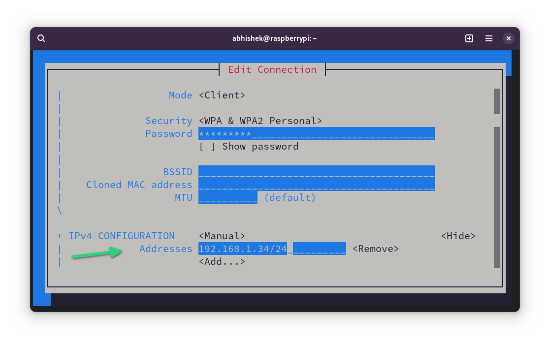 Static IP set in Raspberry Pi