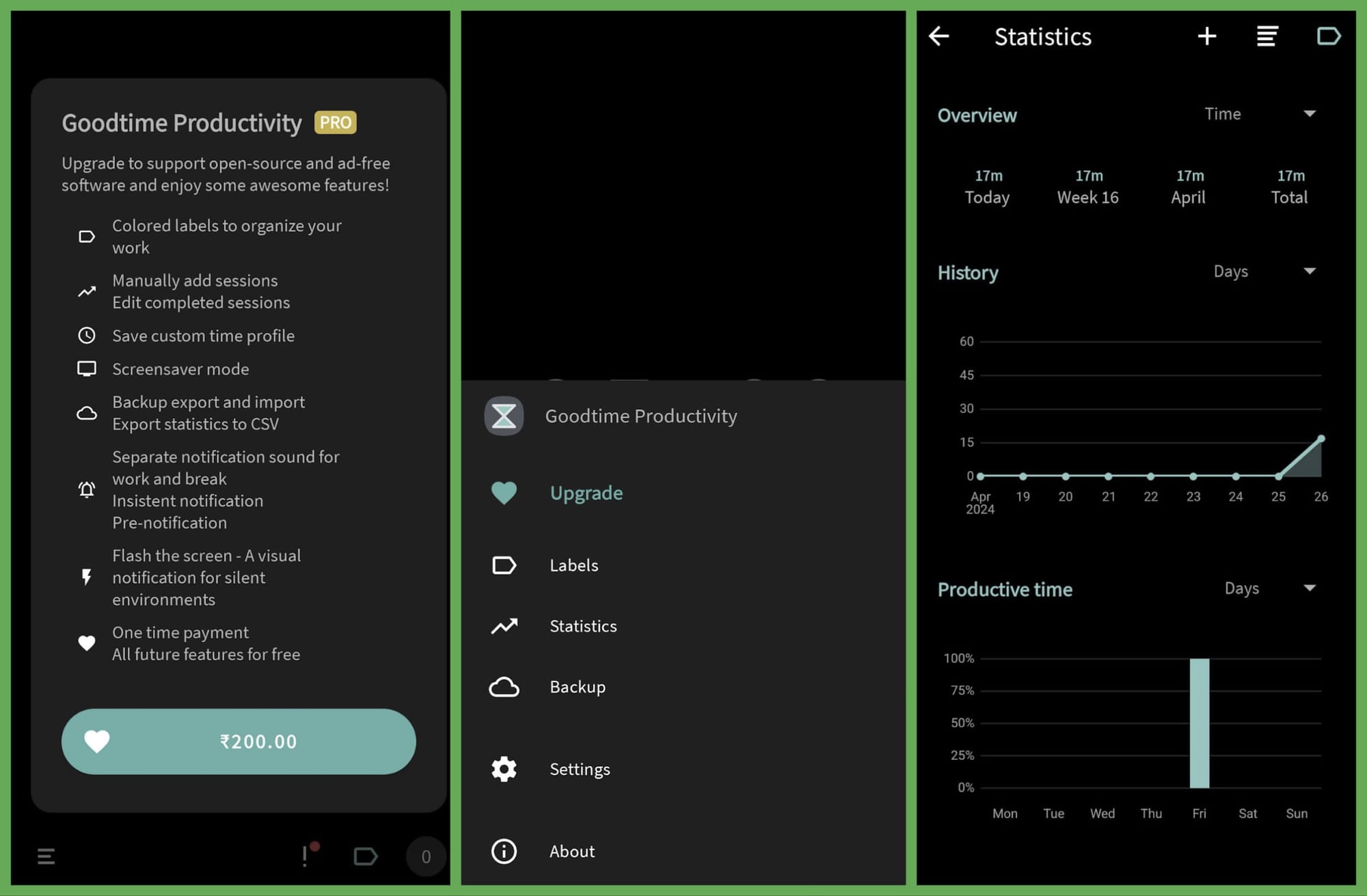goodtime android pro features