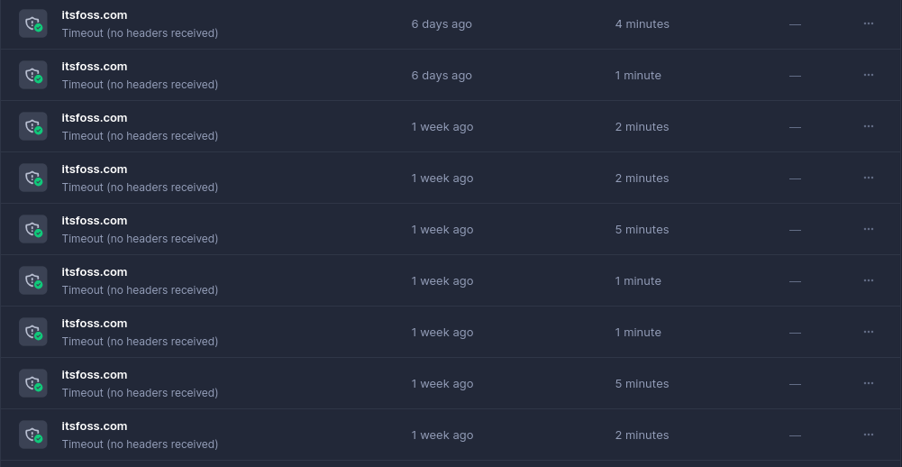 itsfoss timeout errors