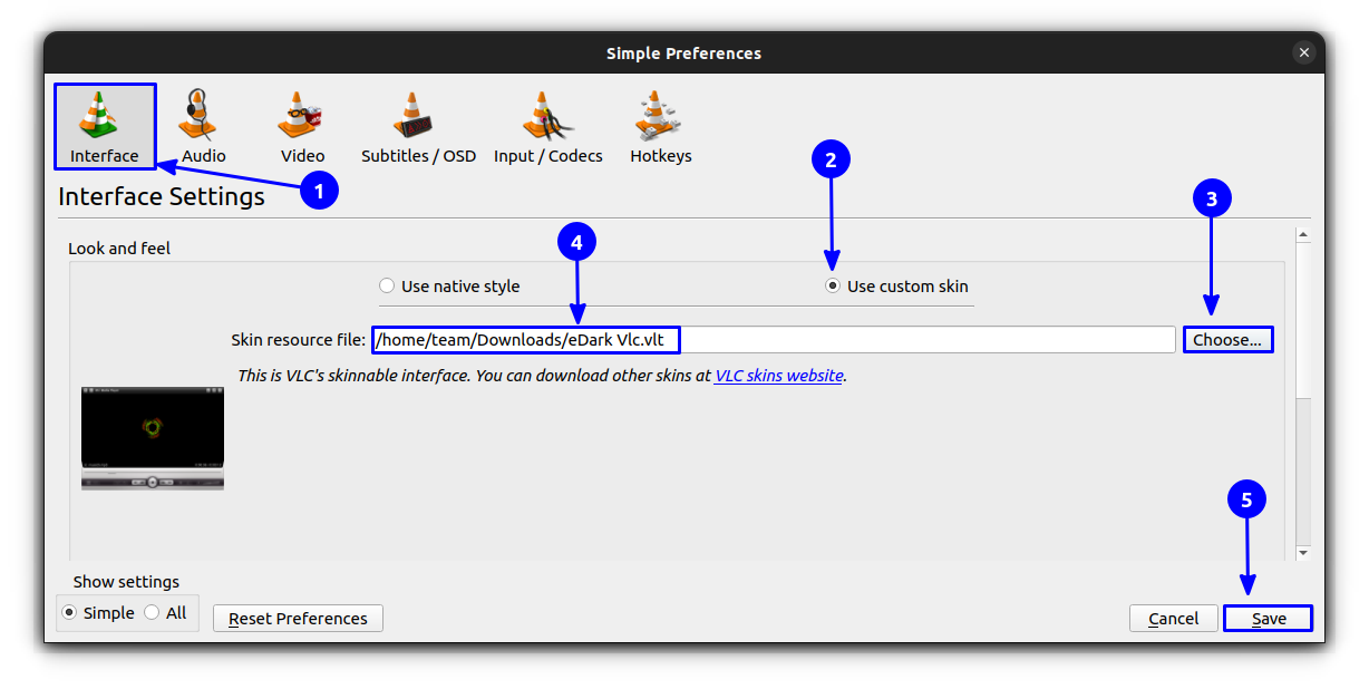 Get Dark Mode in VLC on Ubuntu and Other Linux