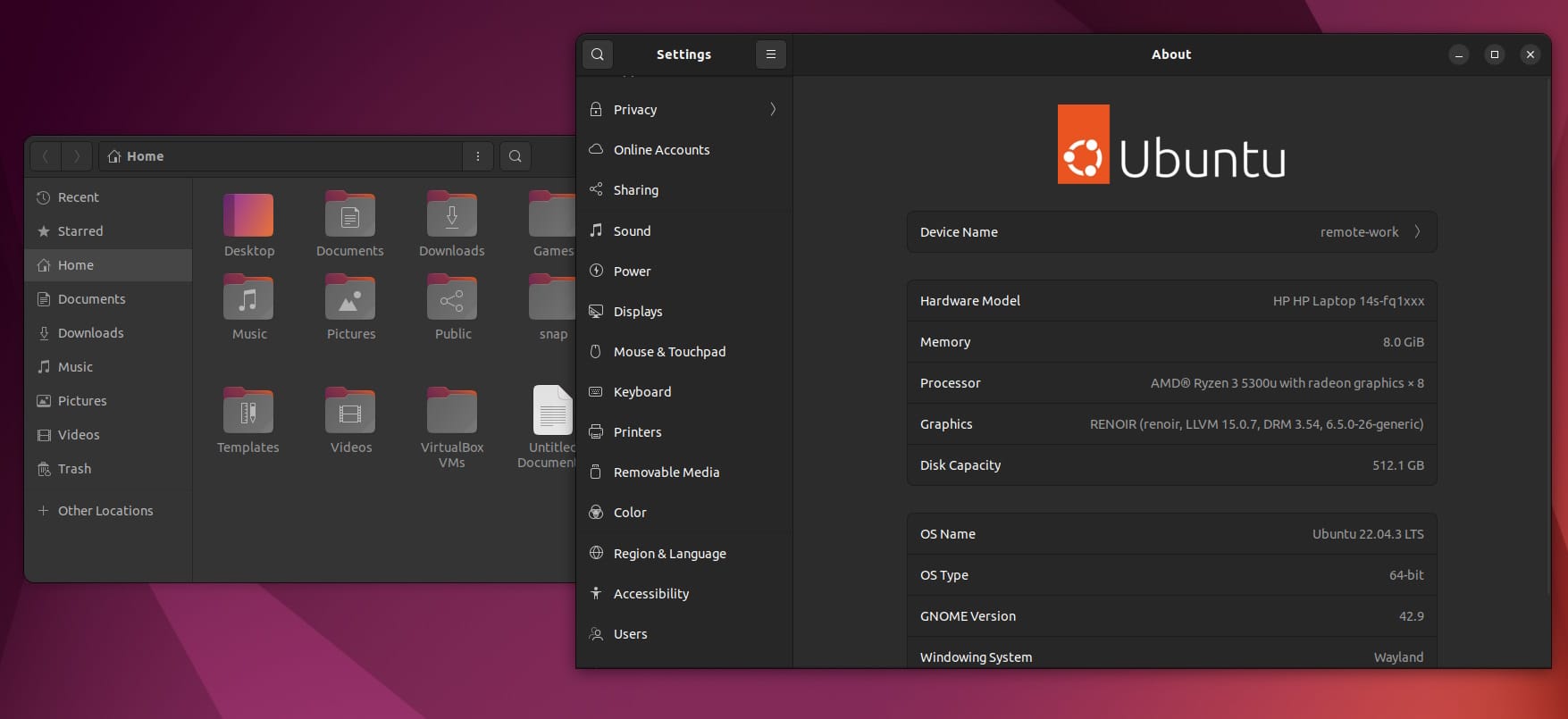 ubuntu 22.04 home