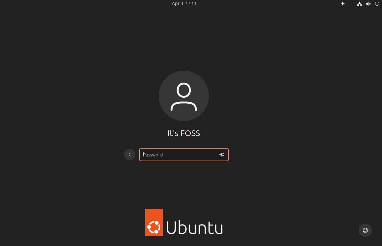 ubuntu 24.04 lts login screen