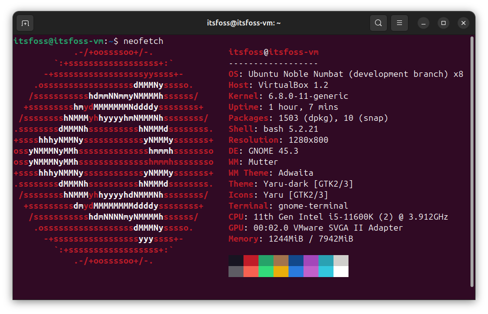 ubuntu 24.04 lts neofetch