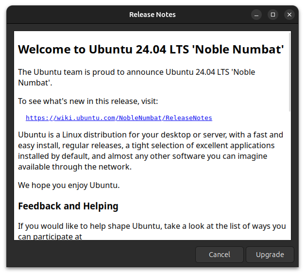 ubuntu 24.04 releasenotes
