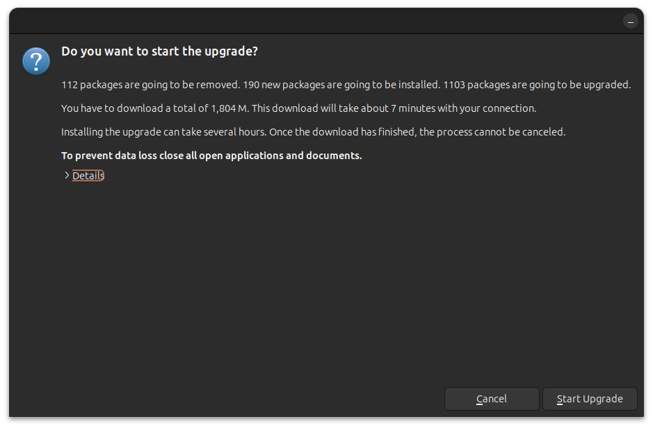 ubuntu 24.04 upgrade last confirmation