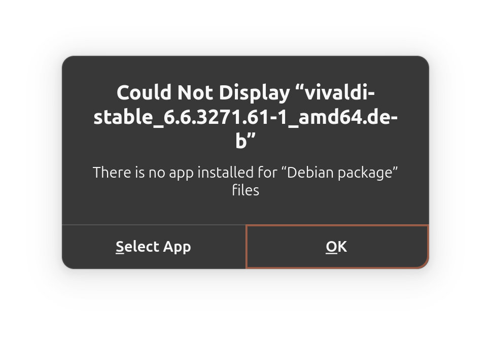 ubuntu 24.04 LTS debian app install error