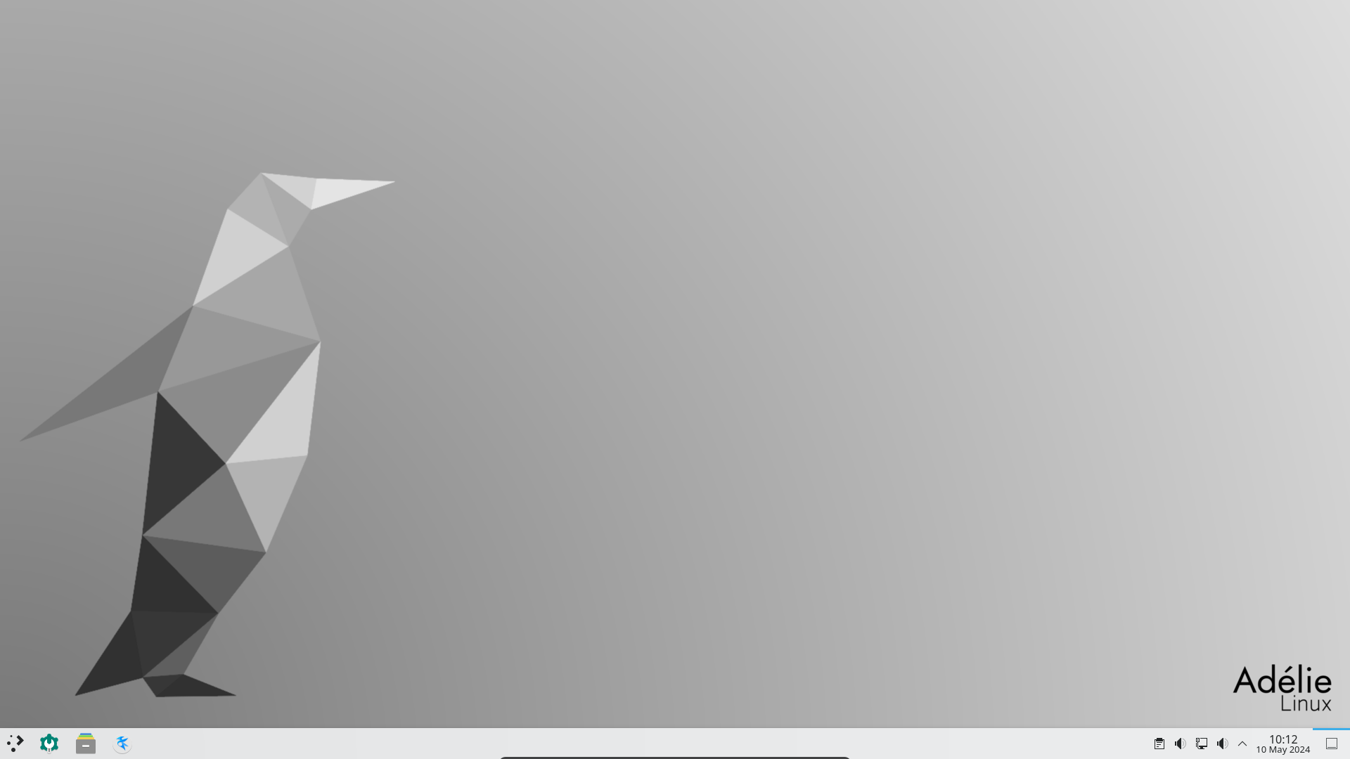 a screenshot of adélie linux desktop view