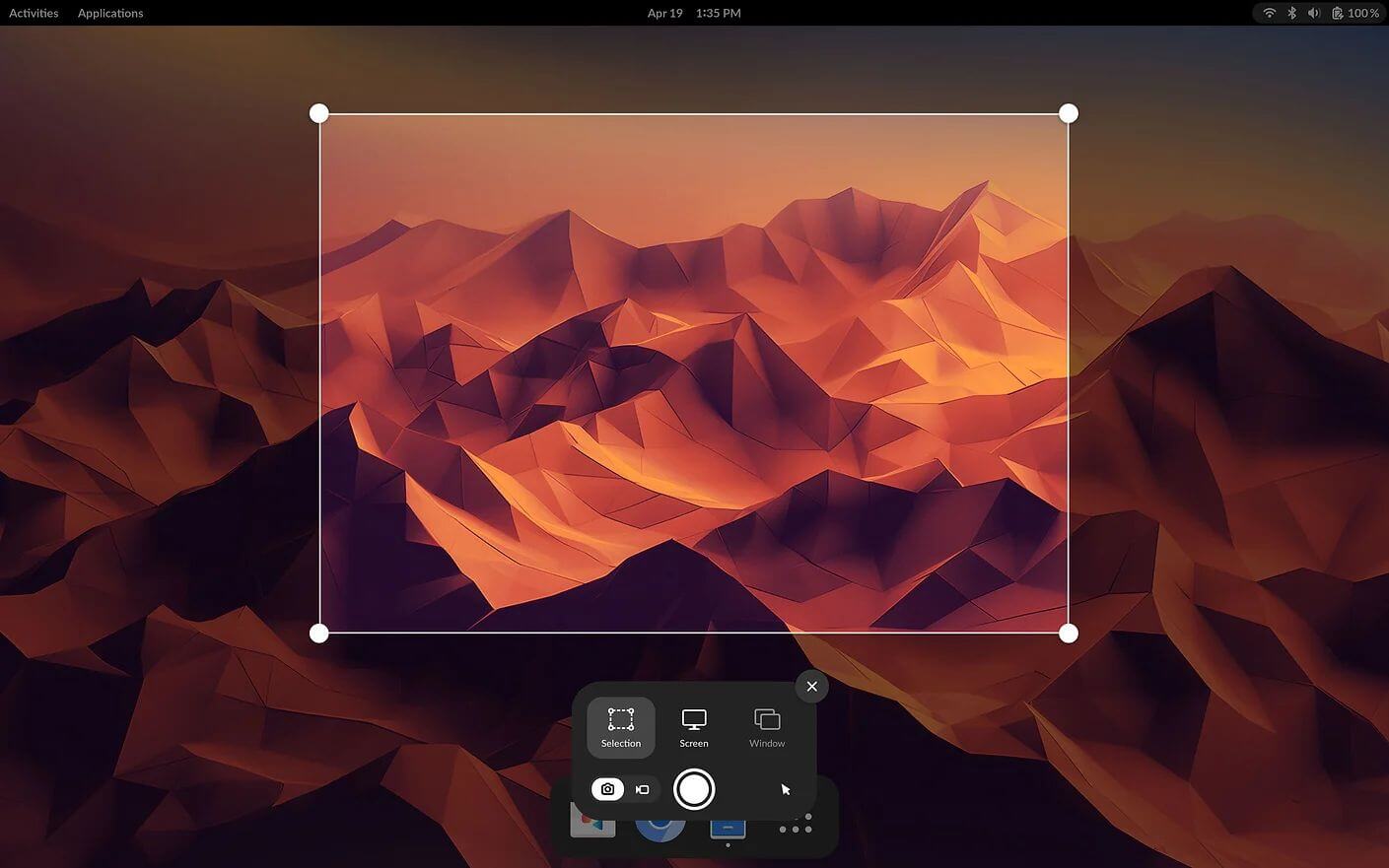 a screenshot of endless os 6 screenshot and screen recorder tool