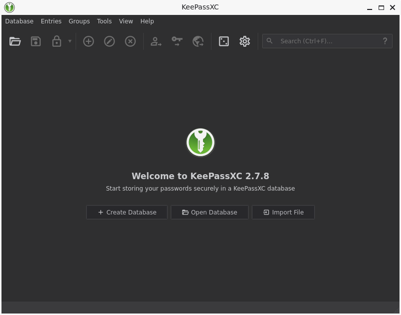 a screenshot of keepassxc 2.7.8