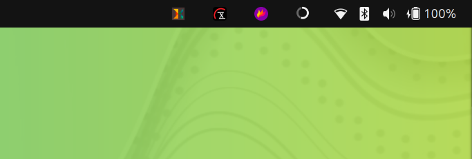 Displaying battery percentage on Ubuntu 24.04