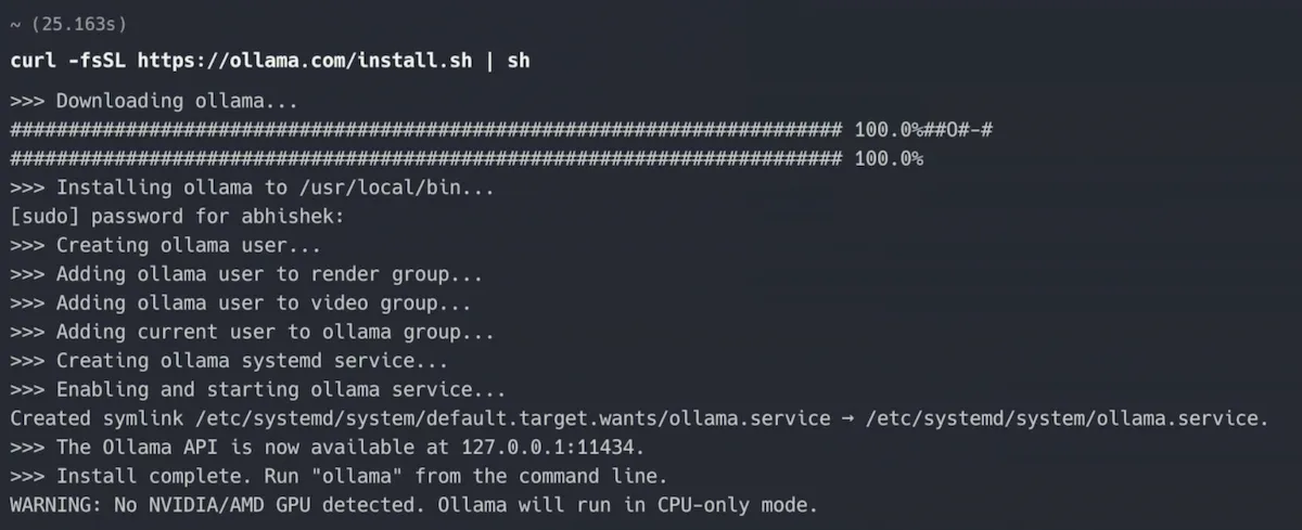 Running AI Locally Using Ollama on Ubuntu Linux