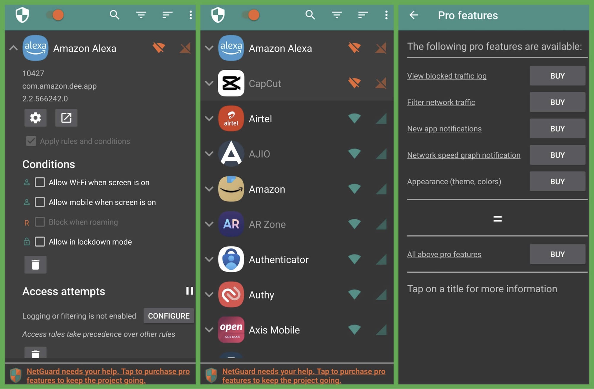 netguard screenshot dark mode