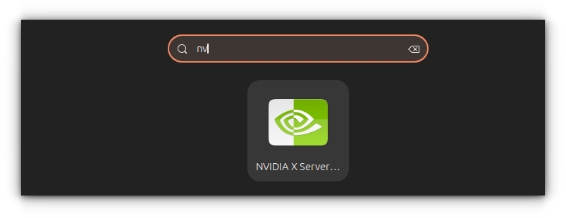 NVIDIA X Server tool