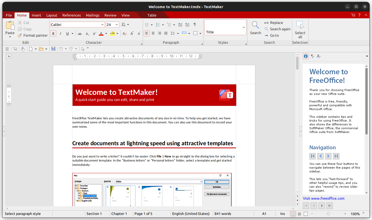 freeoffice textmaker 2024