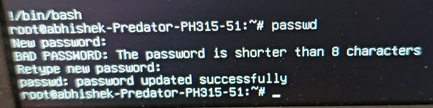 Reset Forgotten Root Password in Ubuntu