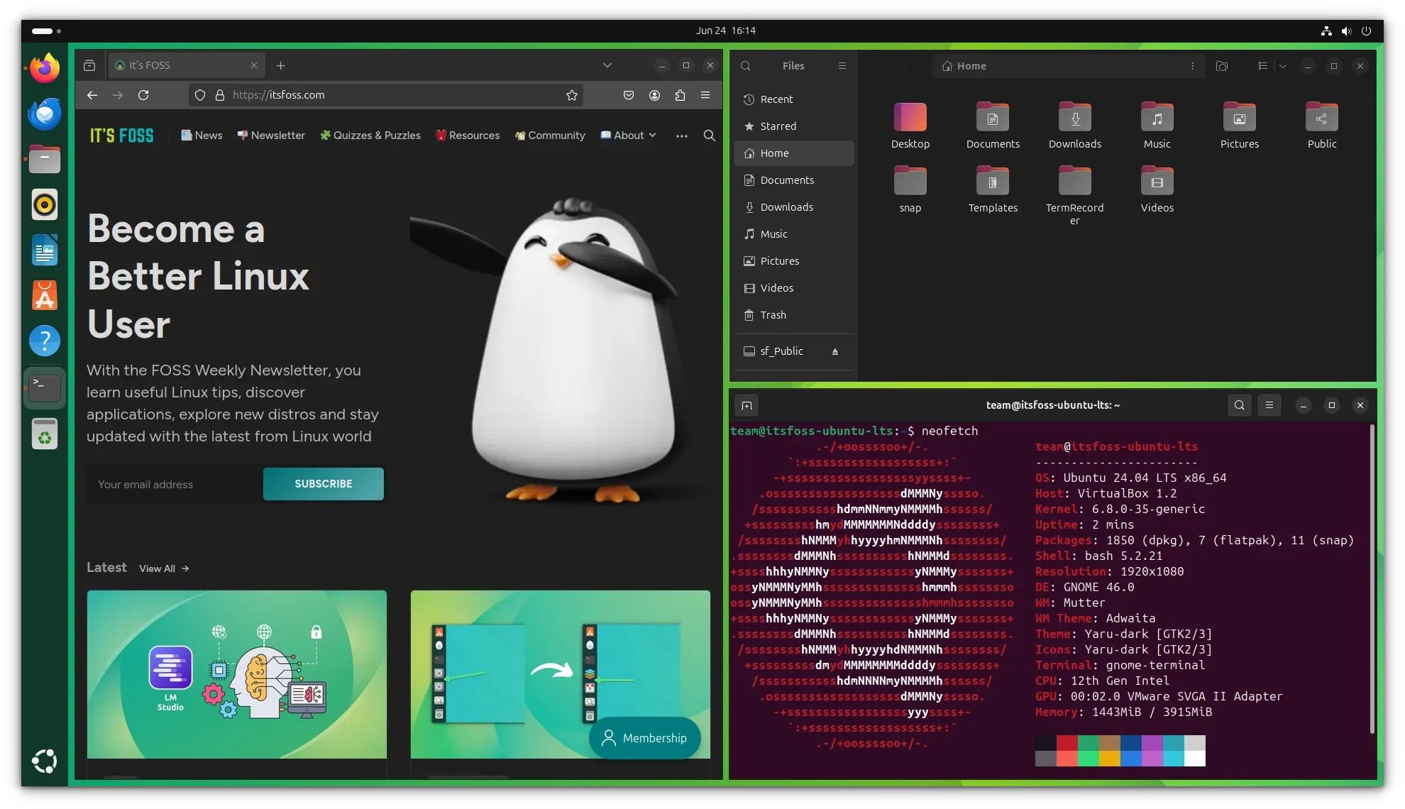 Exploring the Default Tiling Windows Feature in Ubuntu 24.04 (and Enhancing it)