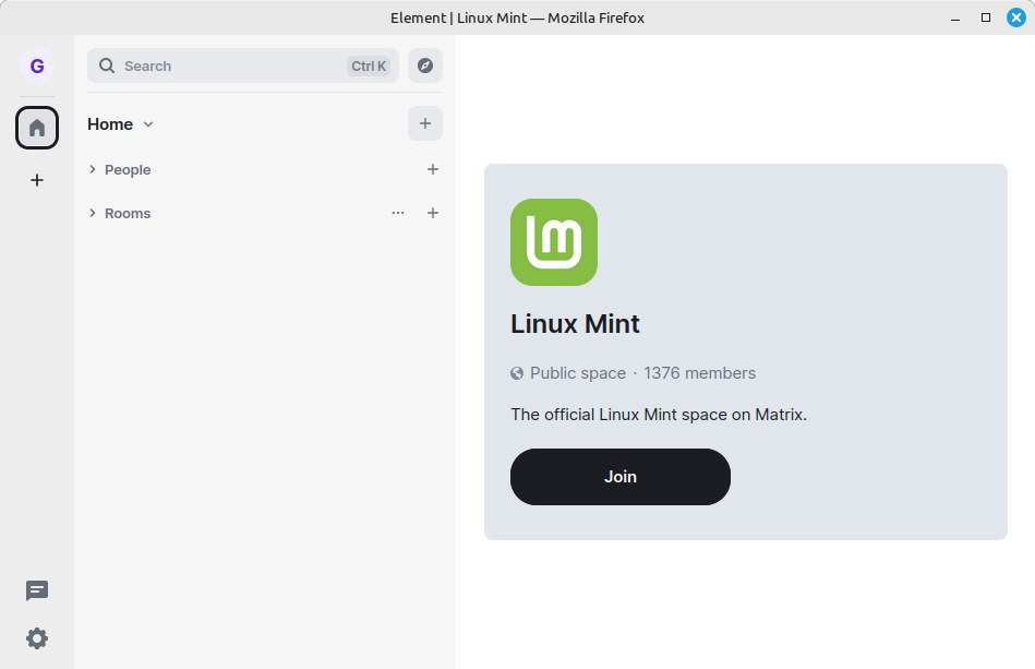 linux mint element app