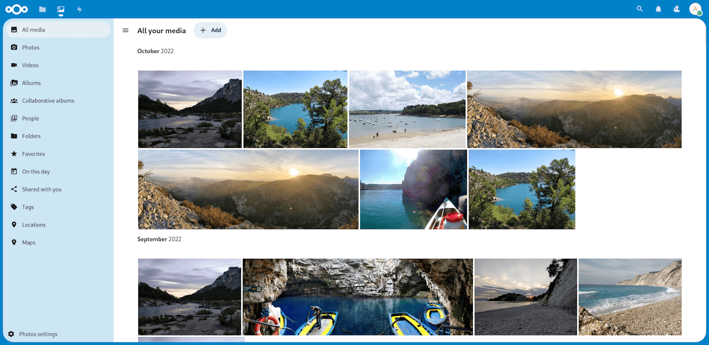 nextcloud photos