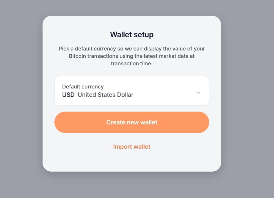 proton wallet setup