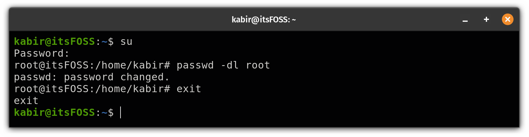 Re-disabling root account in Ubuntu