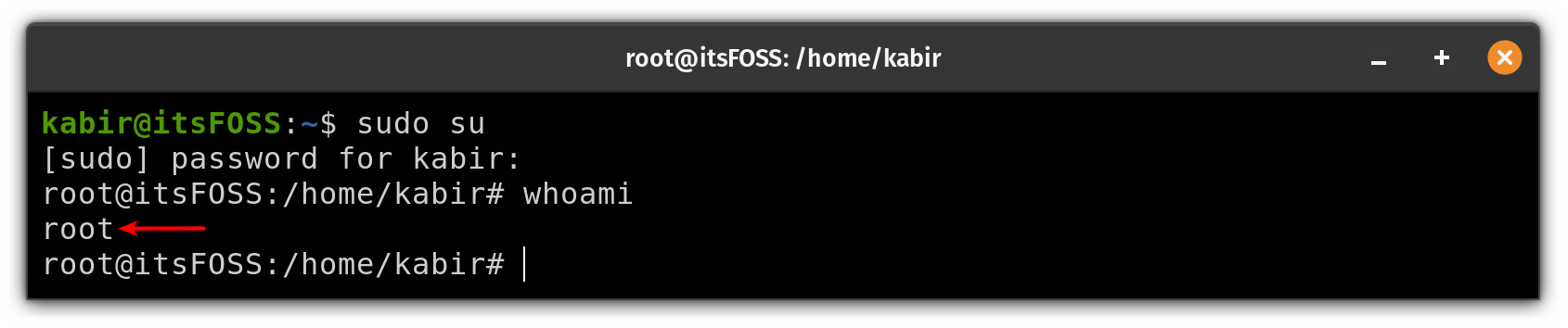 Use root account without root account