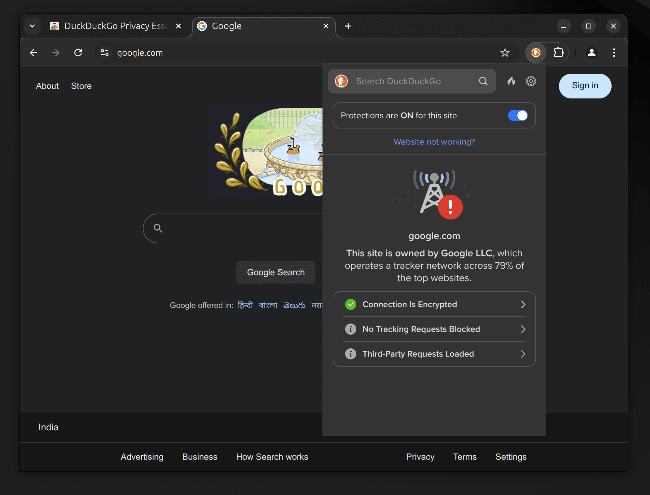 duckduckgo privacy extension