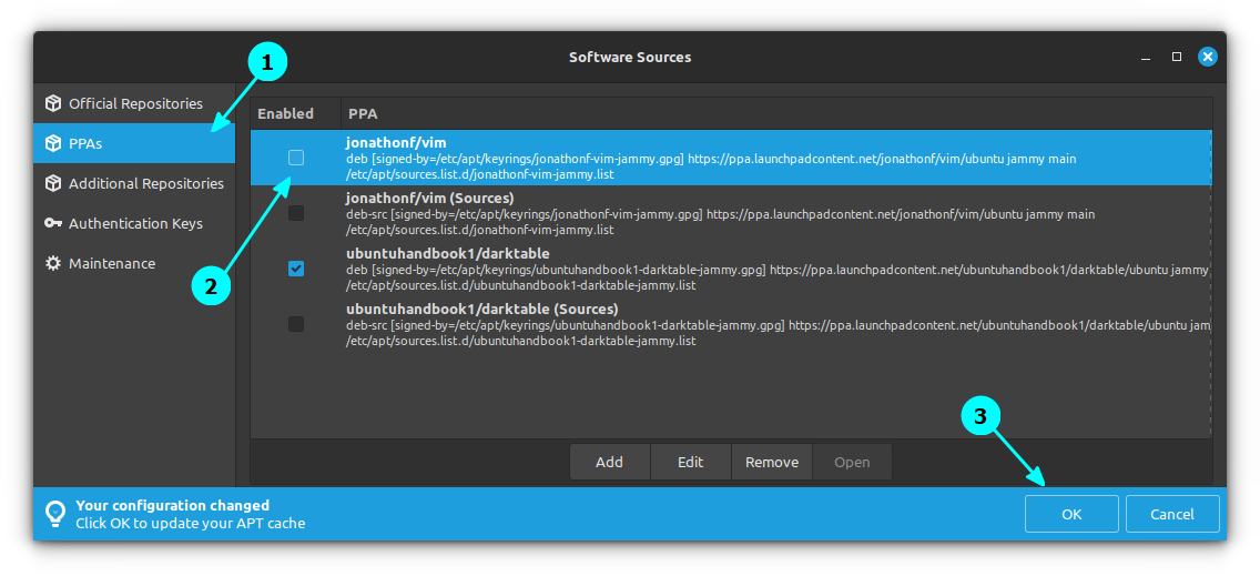 Disable Unsupported PPAs in Software Sources during upgrade process