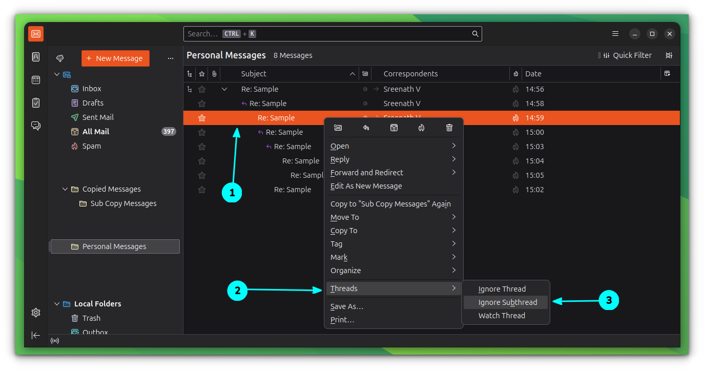 Tips and Tweaks for Handling Message Threads in Thunderbird