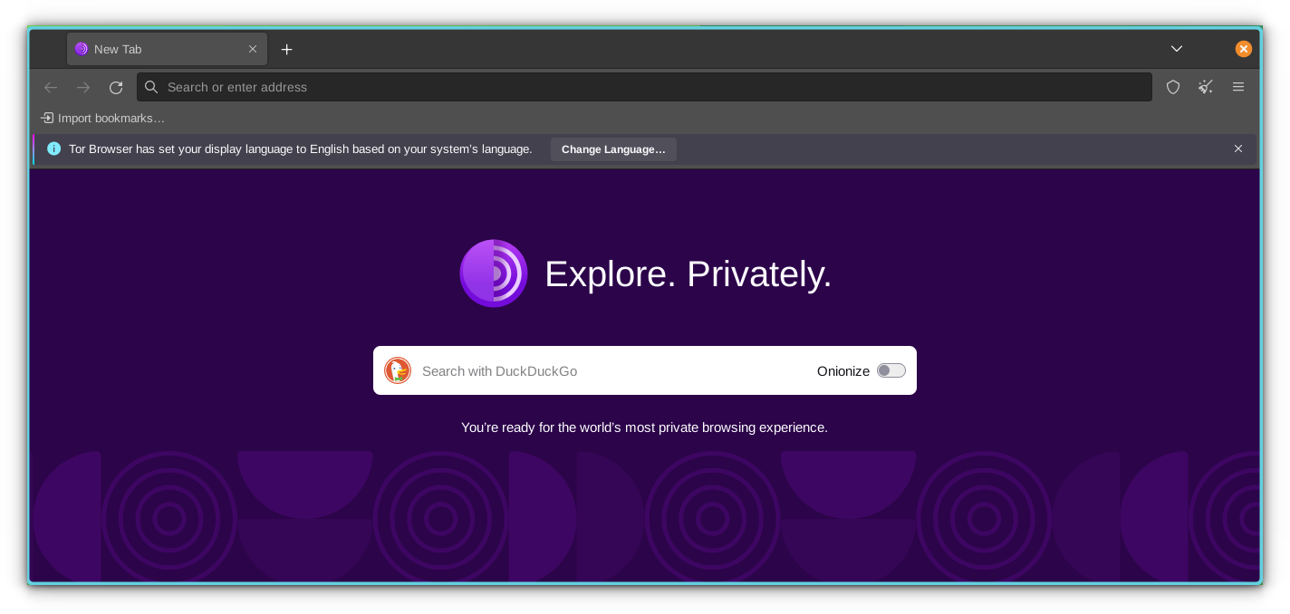 Tor Browser connected to Tor Network.