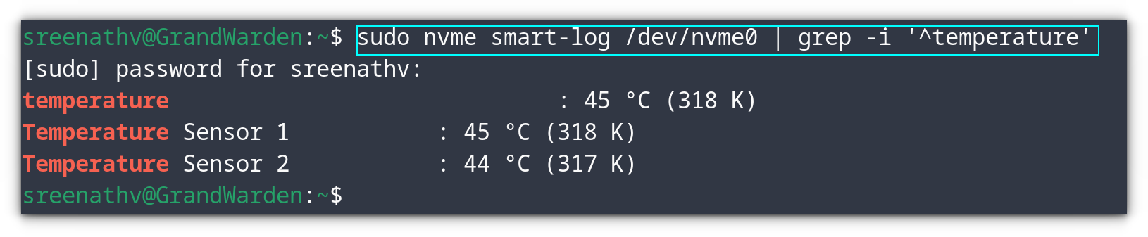 Easily Check NVMe SSD Temperature in Linux