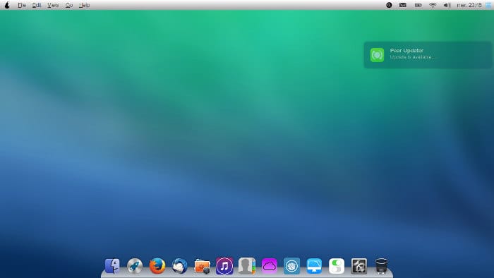 a screenshot of pear os